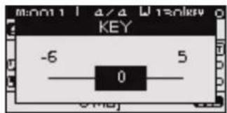ROLAND BK3 - [KEY（移詞）] プタンを押しだす。 - 2