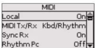 ROLAND BK3 - MIDI - 1