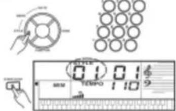 Medeli MC37A - Selection d'un style - 1