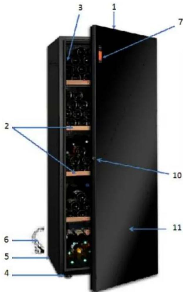AVINTAGE DV315APN62 - DESCRIPTIF DE VOTRE CAVE A VIN - 1