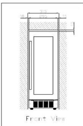 AVINTAGE AV7IX - Esquema de empotramiento: - 4