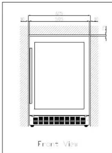 AVINTAGE AV7IX - Esquema de empotramiento: - 7