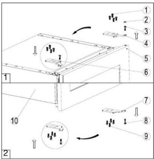 AVINTAGE AV46CDZI1 - UMKEHREN DER ÖFFNUNGSRICHTUNG DER TÜR - 1