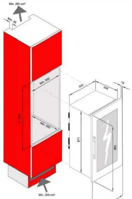 AVINTAGE AV45XDZI1 - CONSIGNES(D'ENCASTREMENT) - 1