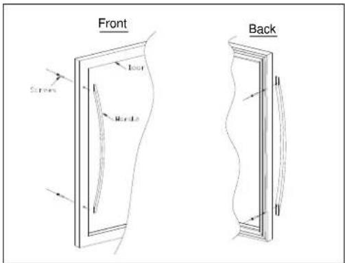 AVINTAGE AV41IX - Installing the handle: - 1