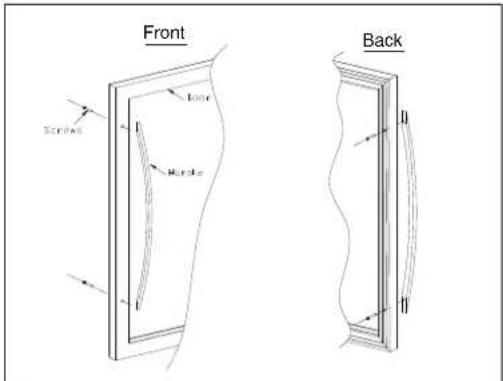 AVINTAGE AV41IX - Instalación del tirador: - 1