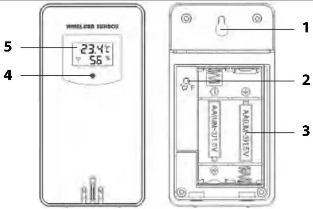ADE WS 1503 - Sensore esterno senza fili - 1