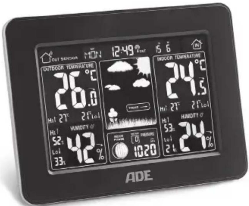 ADE WS 1502 - Wetterstation mit Funk-AuBensen - 1