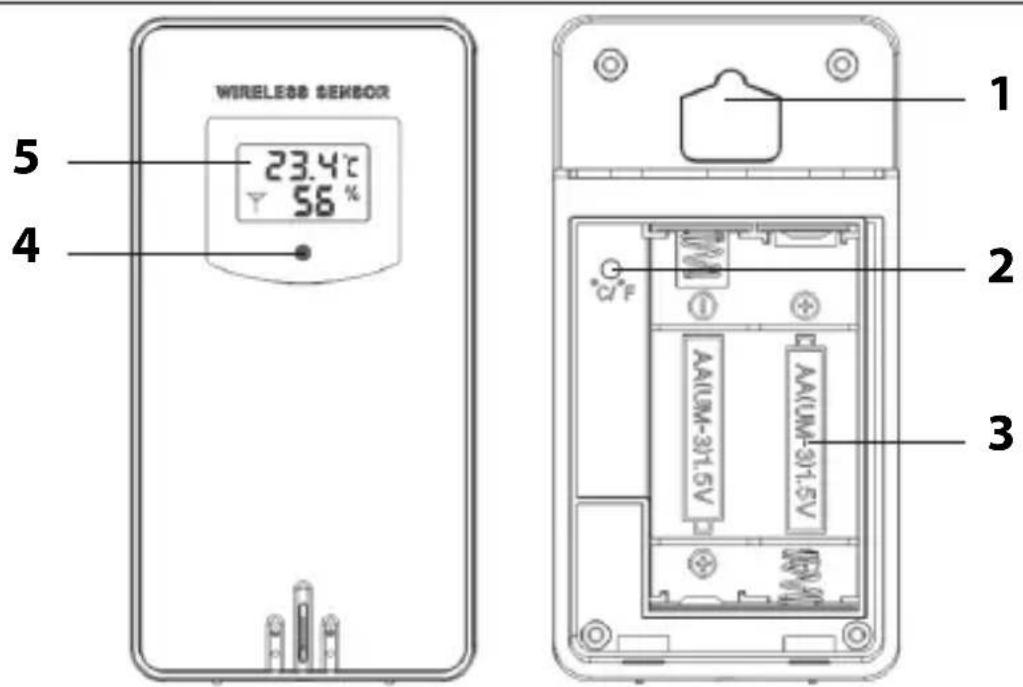 ADE WS 1502 - Capteur extérieur sans fil - 1