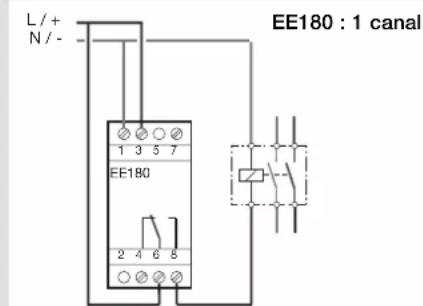 HAGER EE180 - Schémas de raccordement: - 1