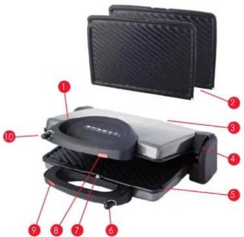 Tomado TM6668 - DESCRIPTION DES PIÈCES - 1