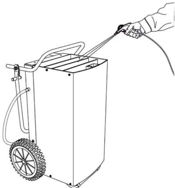 TROTEC TTK 800 - Cleaning the inside with compressed air - 5
