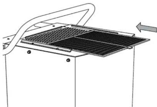 TROTEC TTK 800 - In gebruik nemen Luchtfilter plaatsen - 1
