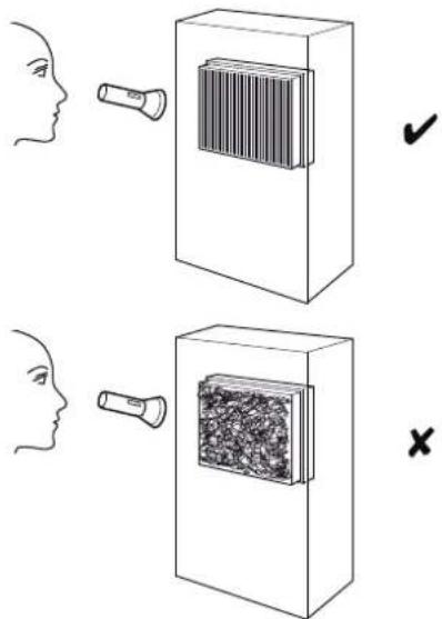 TROTEC TTK 800 - Contrôle visuel de l'intérieur de l'appareil pour détecter des encrassements - 1