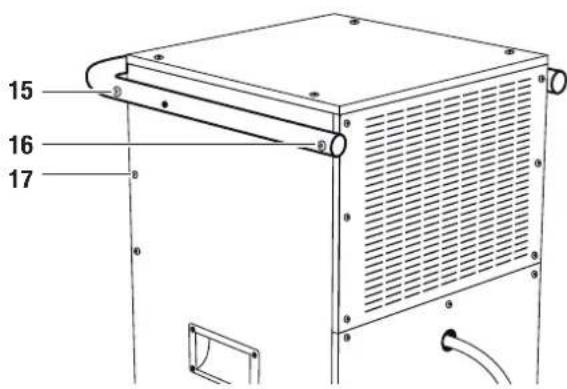 TROTEC TTK 400 - Adjusting the bar handle - 1