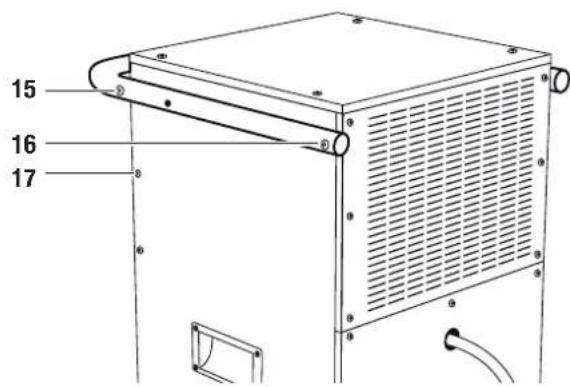 TROTEC TTK 400 - Griff-Bügelstange versetzen - 1