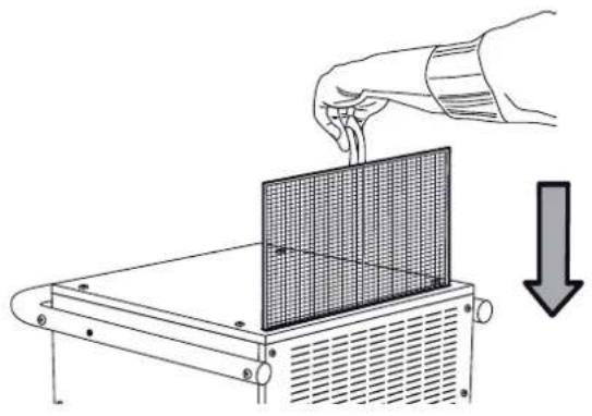 TROTEC TTK 400 - Start procedure Insert air filter - 1