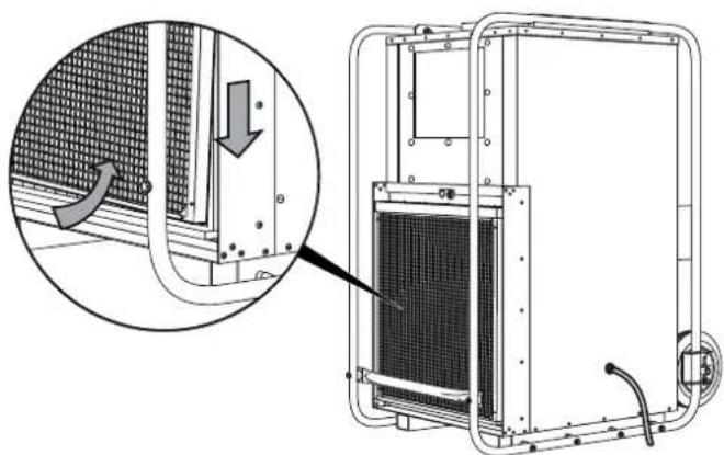 TROTEC TTK 1500 - Start procedure Insert air filter - 2