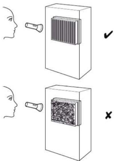 TROTEC TTK 1500 - Visual check for dirt in the inside of the device - 1