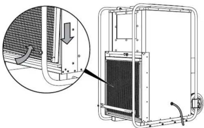 TROTEC TTK 1500 - Mettre en place le filtré à air - 2