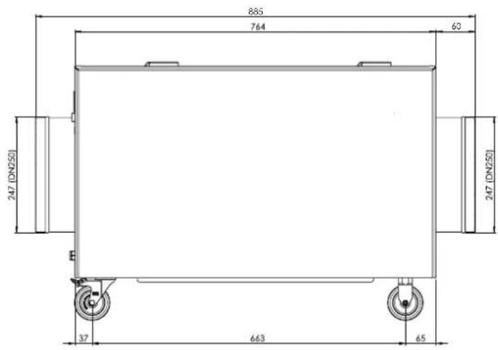 TROTEC TAC 3000 - Abmessungen Info - 3