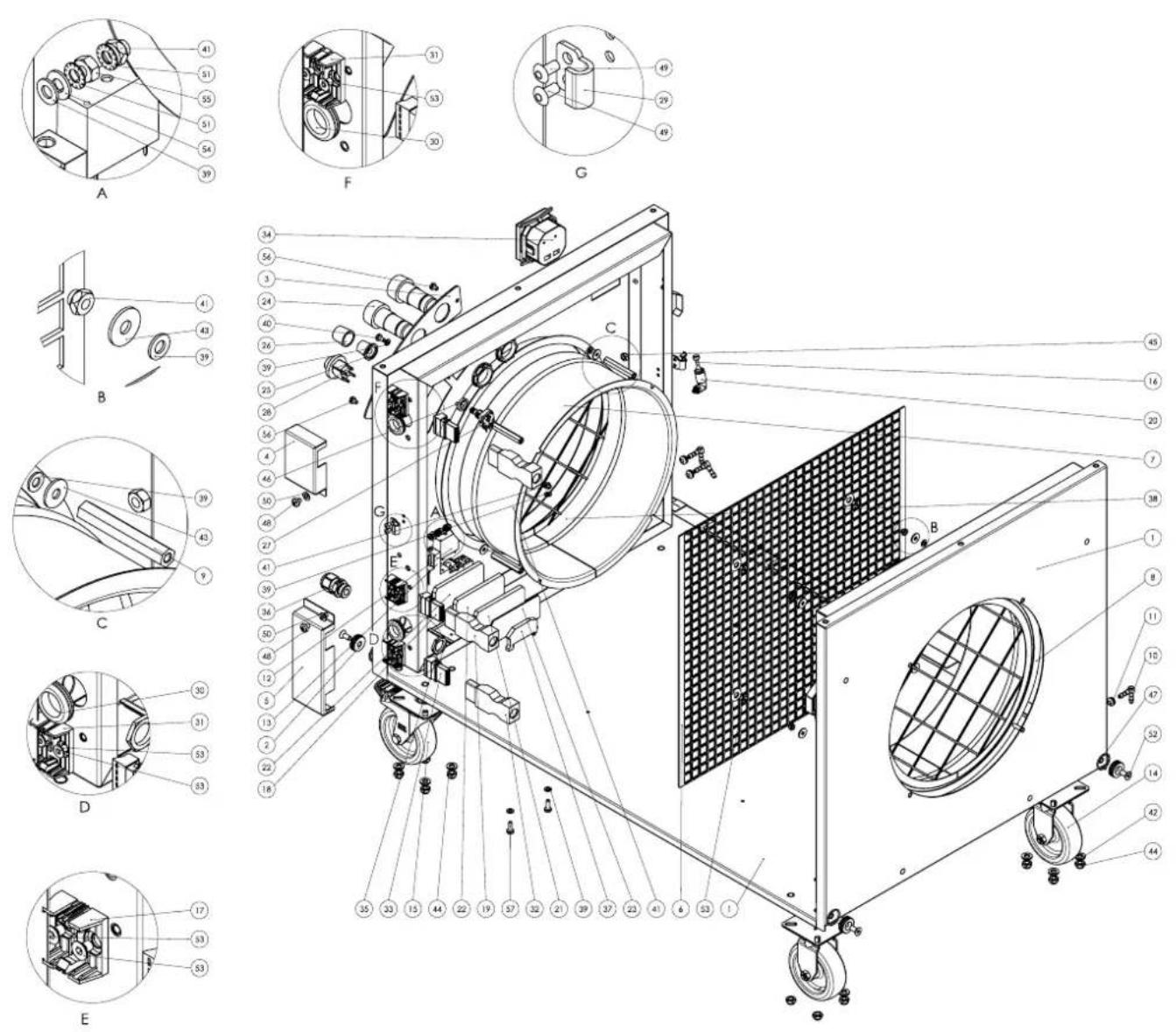 TROTEC TAC 3000 - Grundgehäuse Info - 2