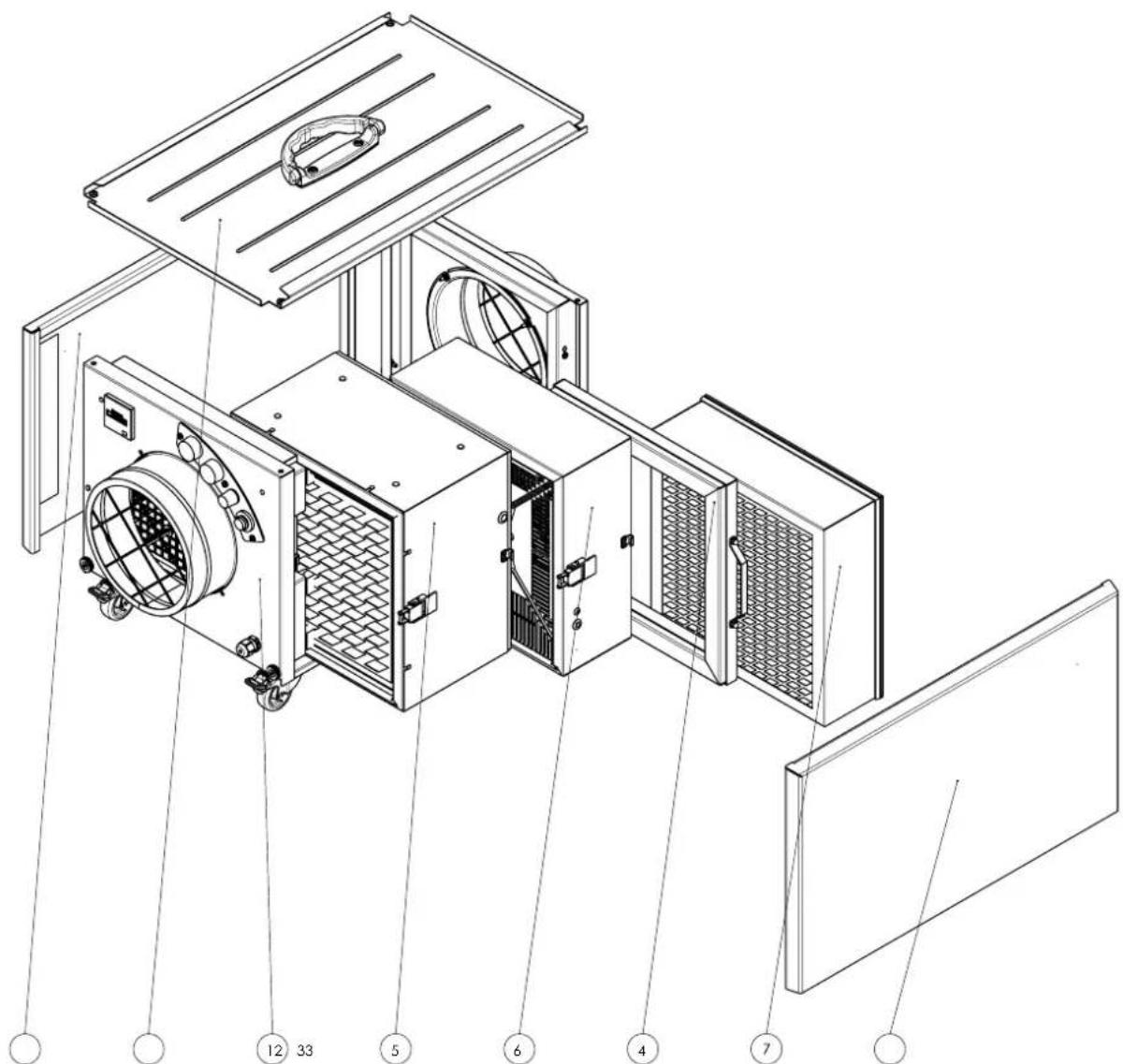 TROTEC TAC 1500 - Totaaloverzicht Info - 2