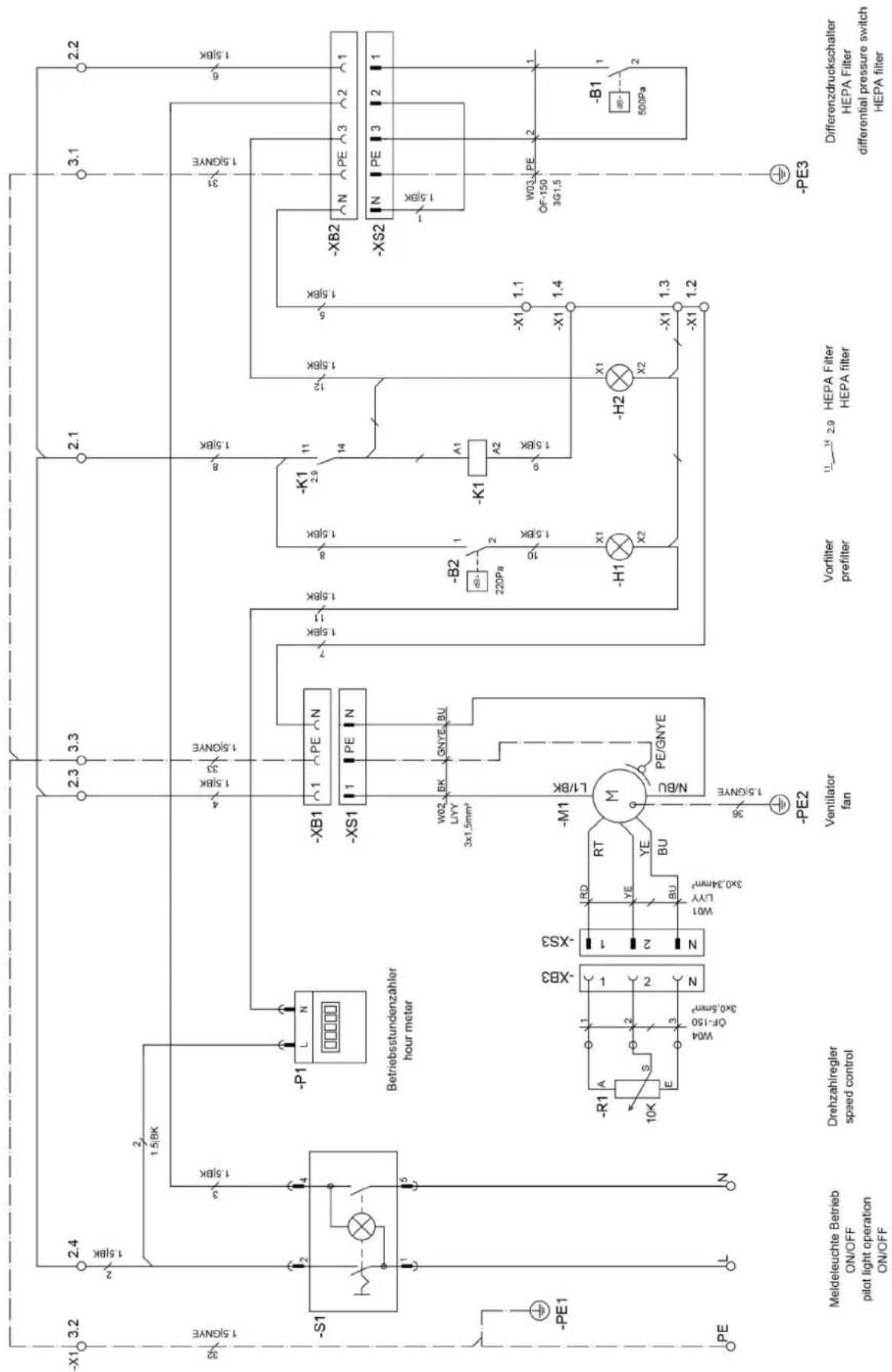 TROTEC TAC 1500 - Ledningsdiagram - 1