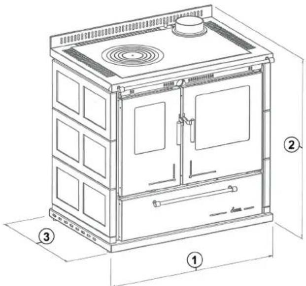 Cadel Dementra - DIMENSIONS D'ENCOMBREMENT - 1