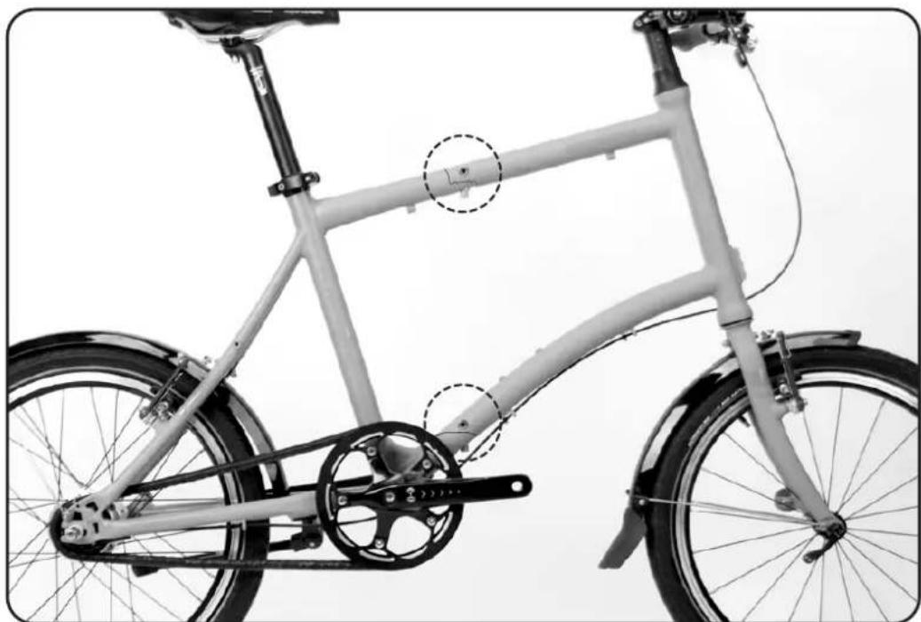 DAHON Briza D8 - Ouvrir/fermer la charnière LockJaw - 1