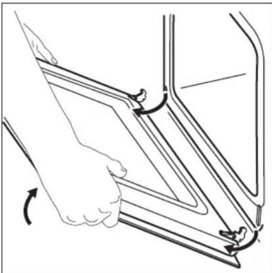 Leonard LHN1110X - Cleaning the oven door - 5