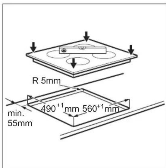 Leonard LES6060F - Ingebouwde kookplaten - 1