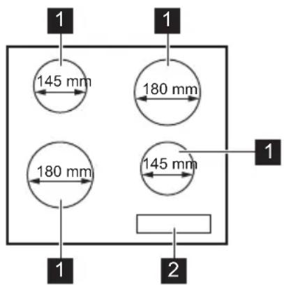 Leonard LAS6000F - Description de la table de cuisson - 1