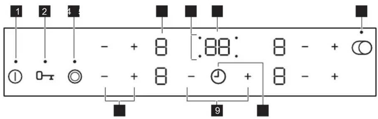 Leonard LAS6060F - Control panel layout - 1