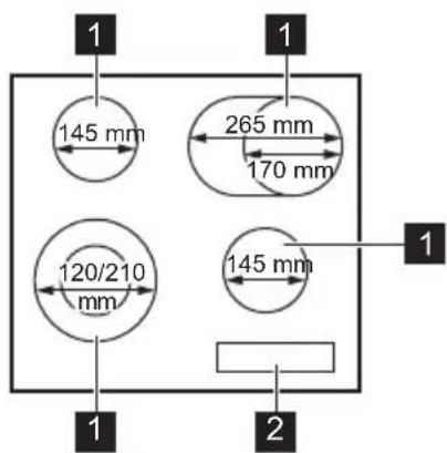 Leonard LAS6060F - Indeling kookplaat - 1