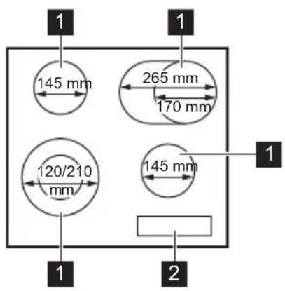 Leonard LAS6060F - Cooking surface layout - 1