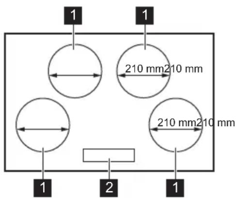 Leonard LAI8000F - Description de la table de cuisson - 1