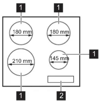 Leonard LAI6000F - Kochfeldanordnung - 1
