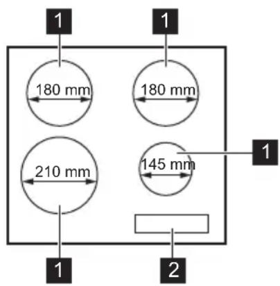 Leonard LAI6000F - Description de la table de cuisson - 1