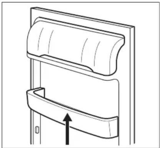 Leonard LK1203 - Positioning the door shelves - 1