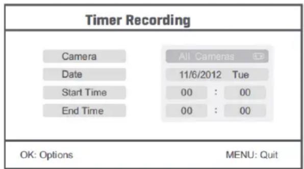 KONIG SECTRCAM40 - Timer optagelse: - 1