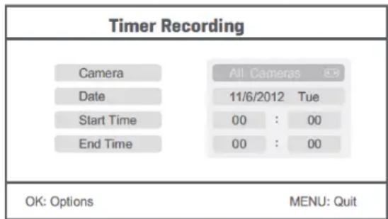 KONIG SECTRCAM40 - Enregistrement programme : - 1
