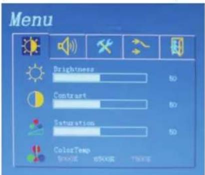 KONIG SECDVRMON30 - Descripción de la interfaz del menú: - 1
