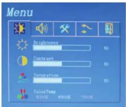 KONIG SECDVRMON30 - Beschrijving van de menu-interface: - 1