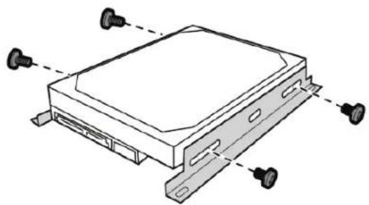 KONIG SECDVR416 - Installation du disque dur à l'intérieur de l'enregistreur numérique : - 4