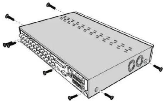 KONIG SECDVR416 - Installazione dell'hard disk dentro il registraratore hard disk: - 1