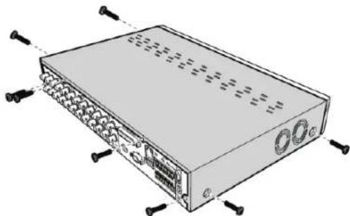 KONIG SECDVR416 - Kiintolevyn asennus tallentimen sisalle - 1