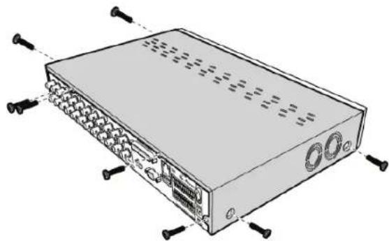 KONIG SECDVR416 - Einbau der Festplatte im Festplatten Rekorder: - 1