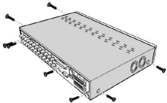KONIG SECDVR416 - A merevlemez beszerelése a merevlemezes felvevöbe - 1