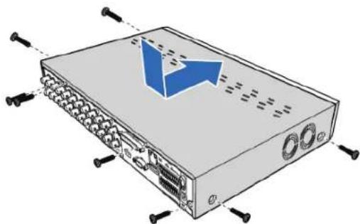 KONIG SECDVR416 - Instalace Jednotky pevného disku do vnitřku HDDrekordéru: - 6